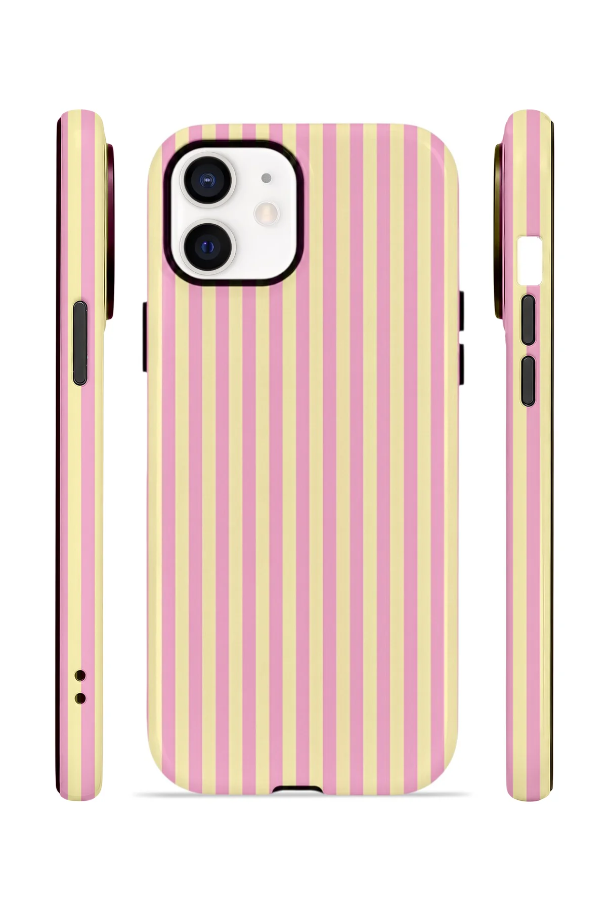 iPhone 12 Vorian Çift Katmanlı MagSafe Kılıf Lemon Candy Pinstripe Fiyatı, Yorumları ve Özellikleri