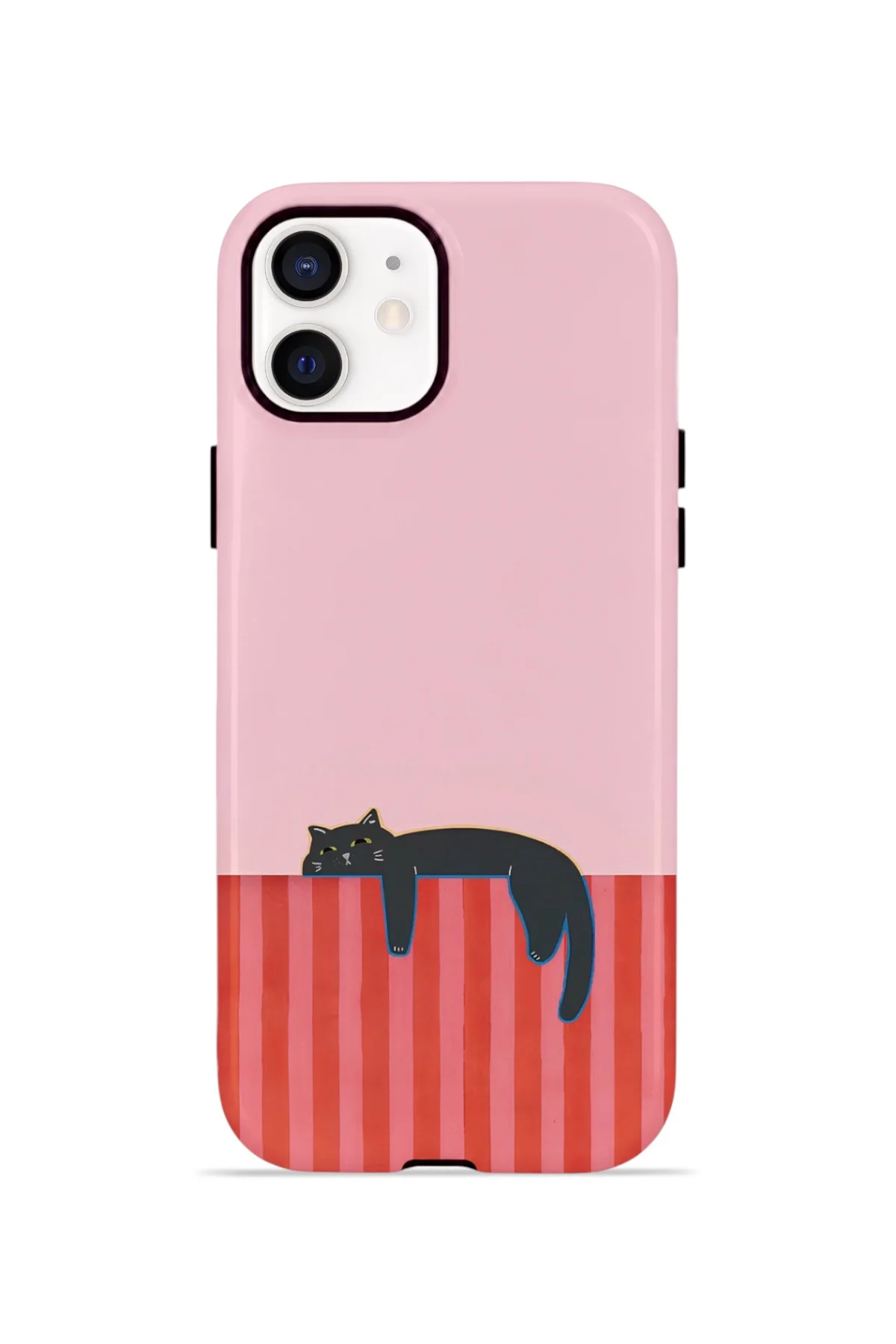 iPhone 12 Vorian Çift Katmanlı MagSafe Kılıf Lazy Cat Sunset