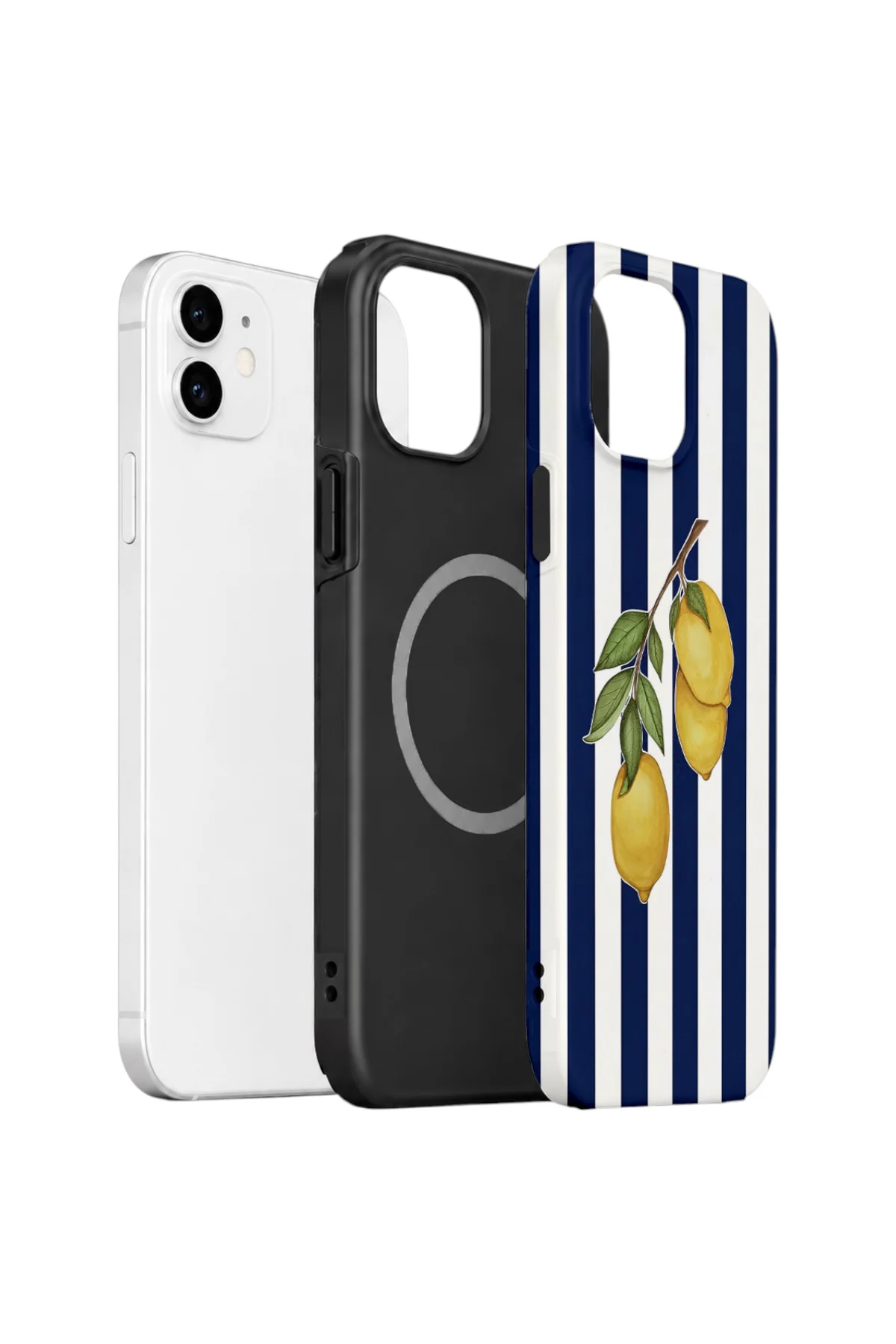 iPhone 12 Vorian Çift Katmanlı MagSafe Kılıf Amalfi Lemon Branch