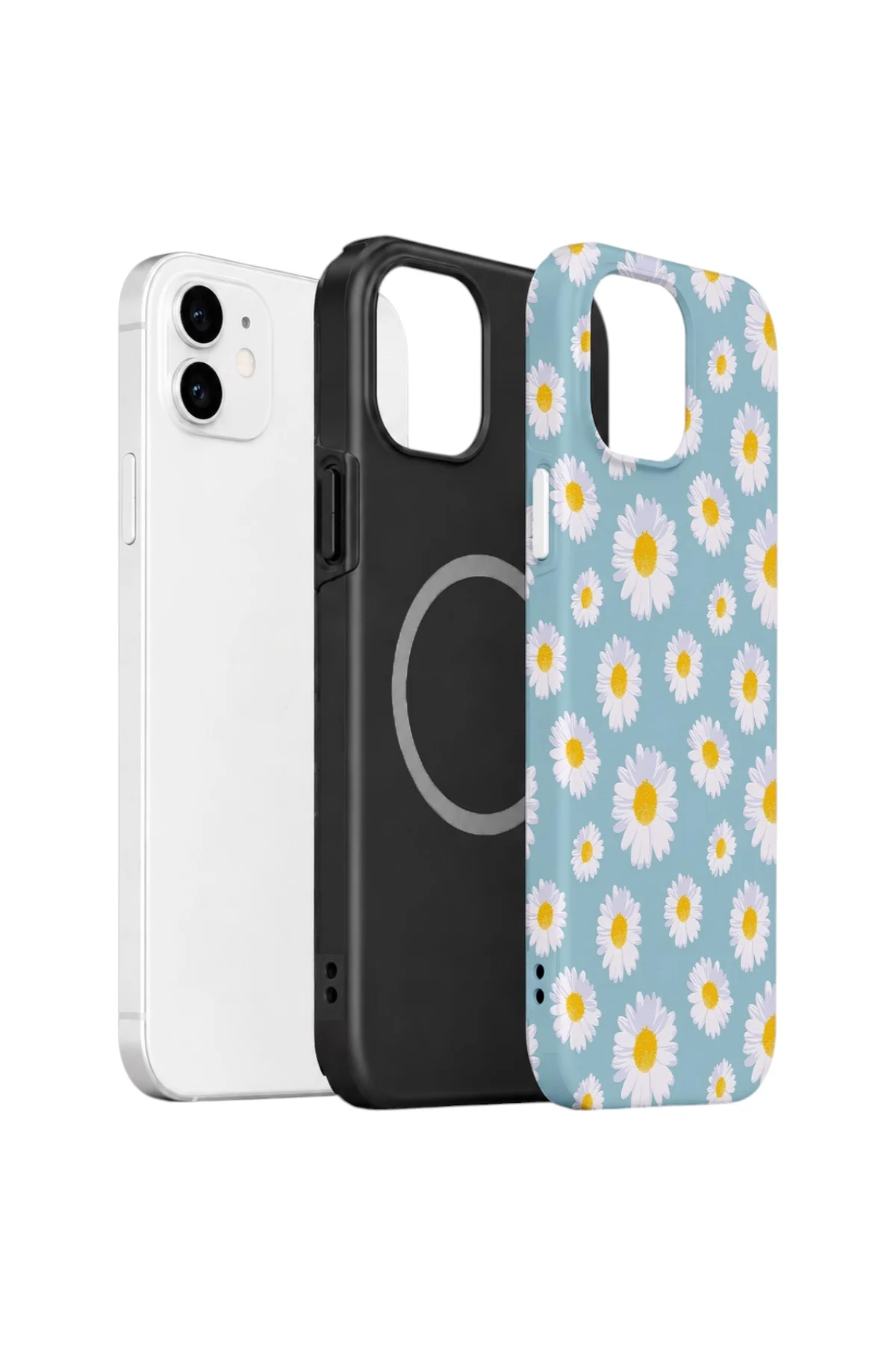 iPhone 12 Vorian Çift Katmanlı MagSafe Kılıf Daisy Sky