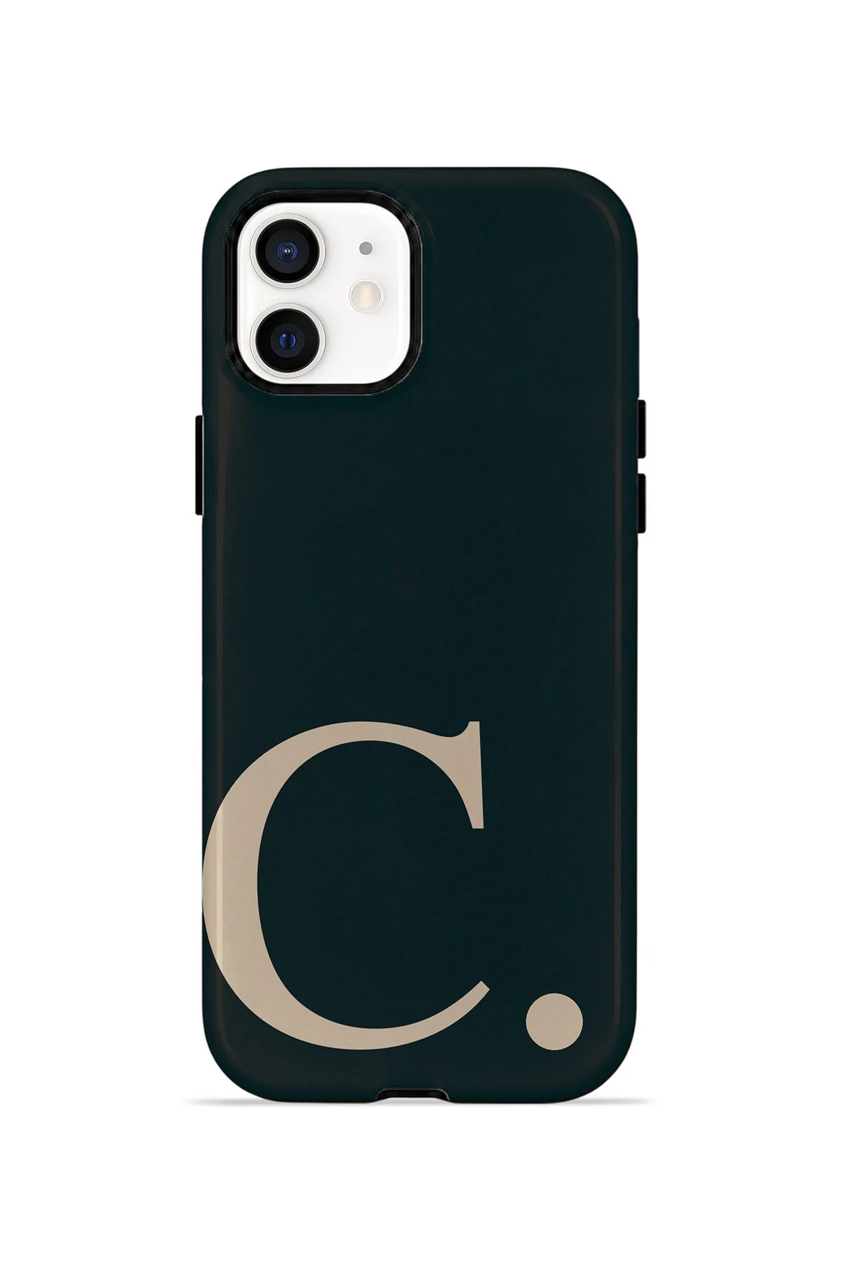 iPhone 12 Vorian Çift Katmanlı Korumalı Kılıf Noir Beige Ç