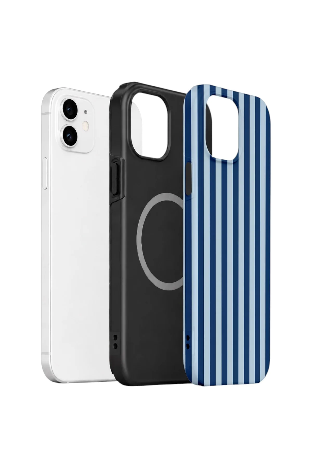 iPhone 12 Vorian Çift Katmanlı MagSafe Kılıf Deep Blue Riviera