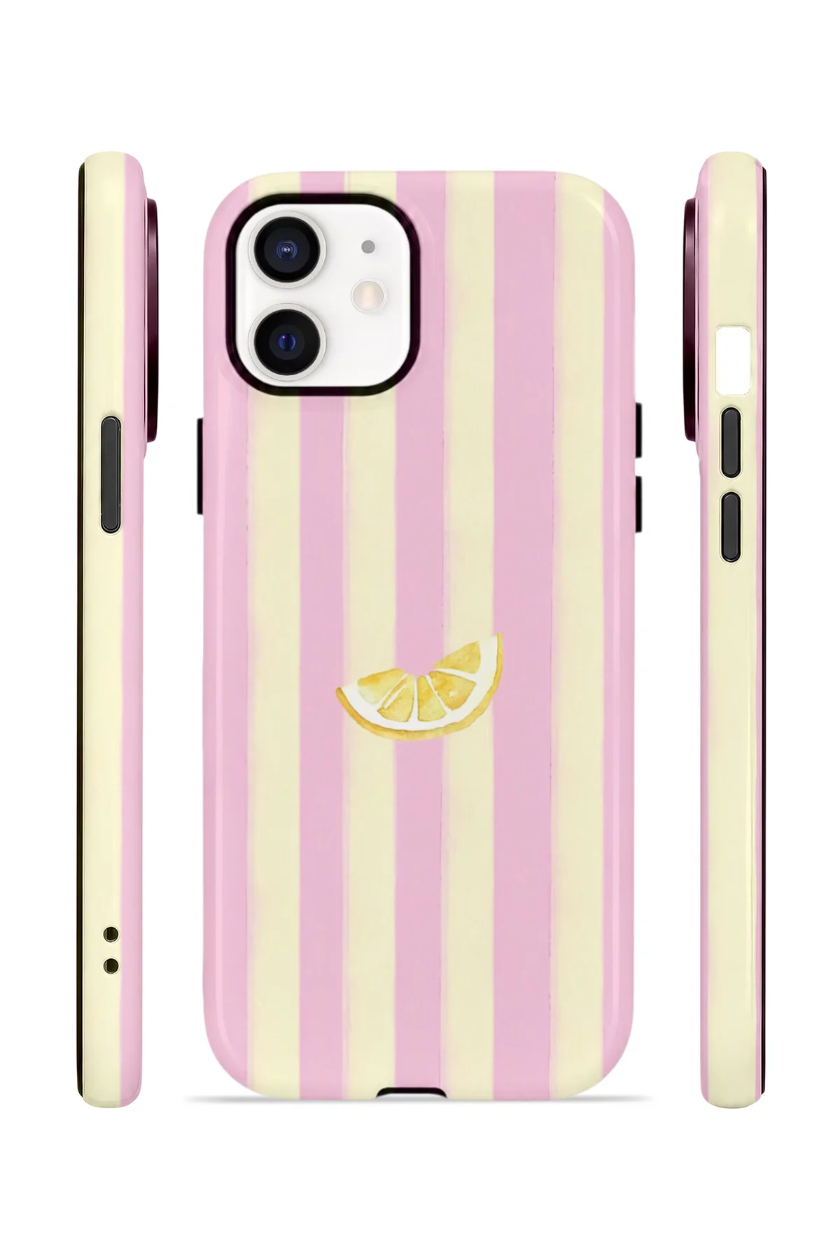 iPhone 12 Vorian Yough Magsafe Kılıf Lemon Charm Pink