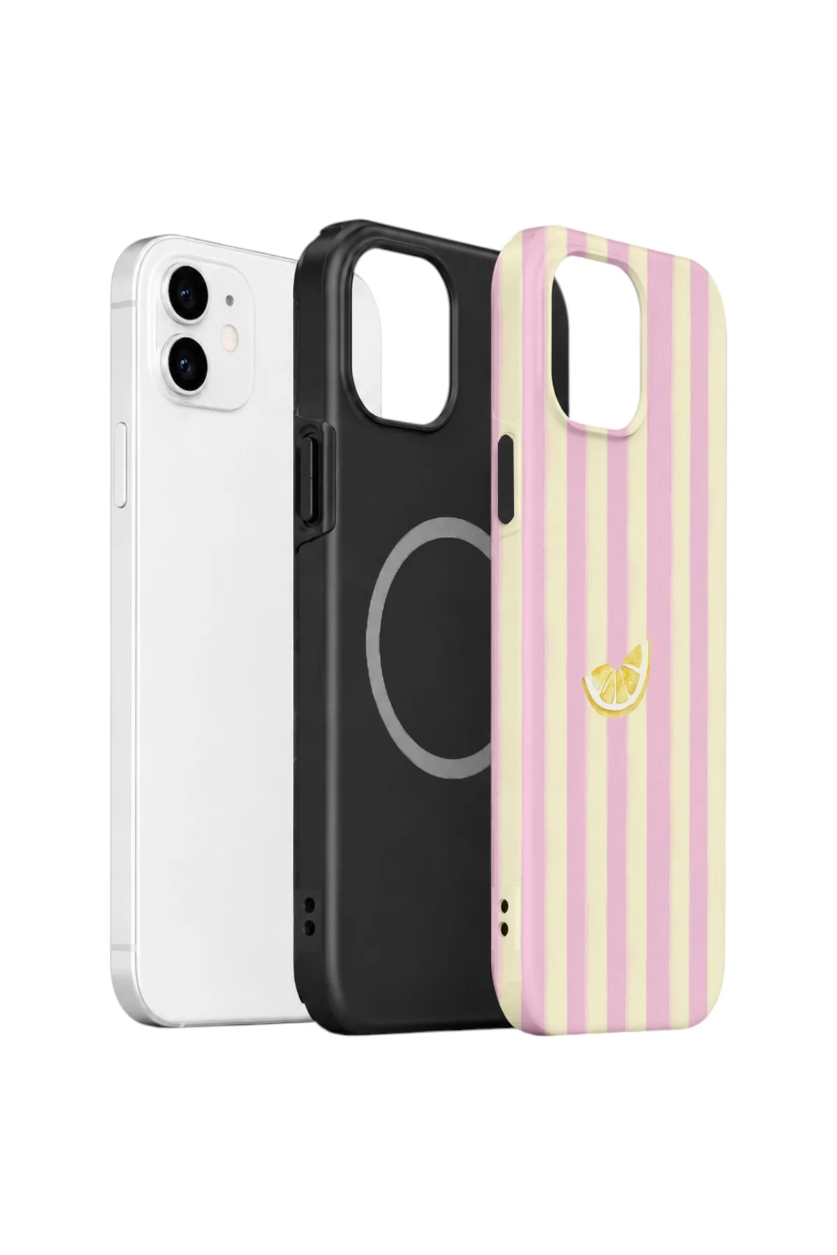 iPhone 12 Vorian Yough Magsafe Kılıf Lemon Charm Pink
