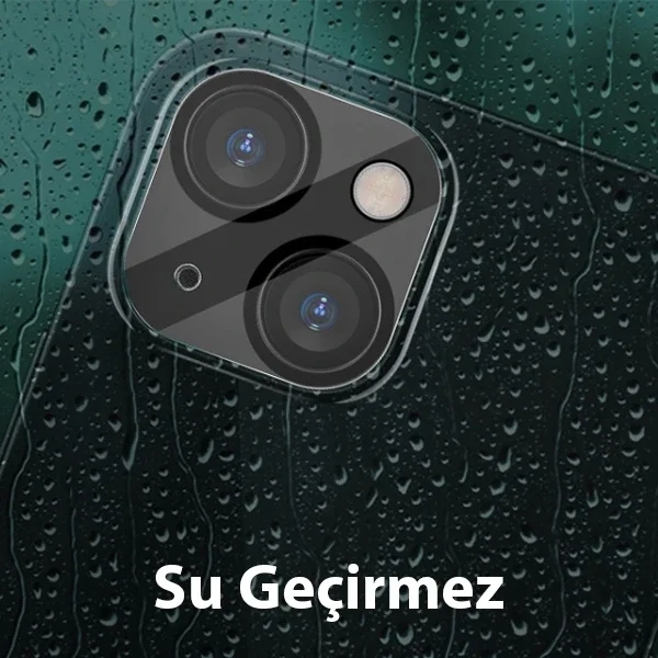iPhone 13 & 13 Mini 3D Kamera Lens Tampon Camı – Çizilmeye Karşı Ultra İnce 0.15 mm Temper Full Cam Koruyucu