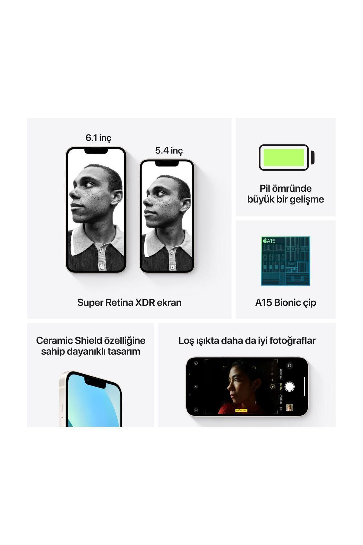 Apple İphone 13 512 Gb Yıldız İşığı Cep Telefonu ( Türkiye Garanti