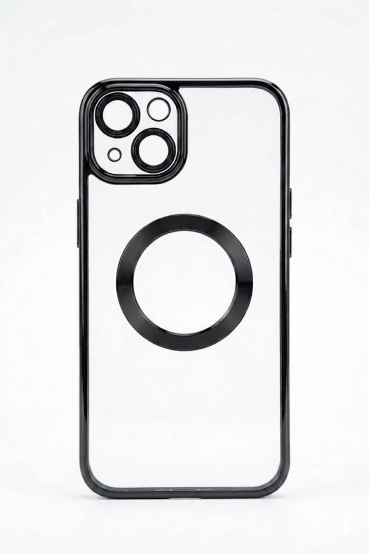 Iphone 13 6.1Inc Uyumlu Kamera Korumalı Telefon Kılıfı Siyah