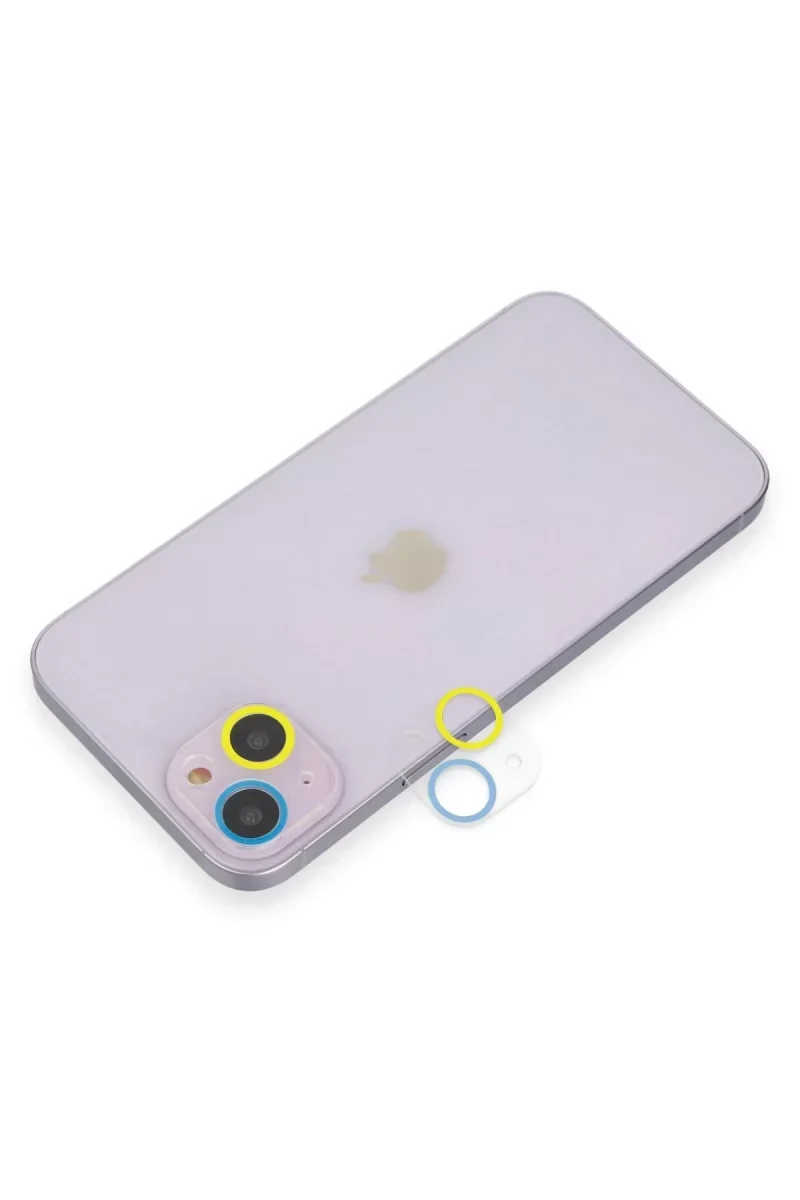 iPhone 13 ile Uyumlu Renkli Kamera Lens Koruma Camı - Sarı-Mavi Fiyatı, Yorumları ve Özellikleri