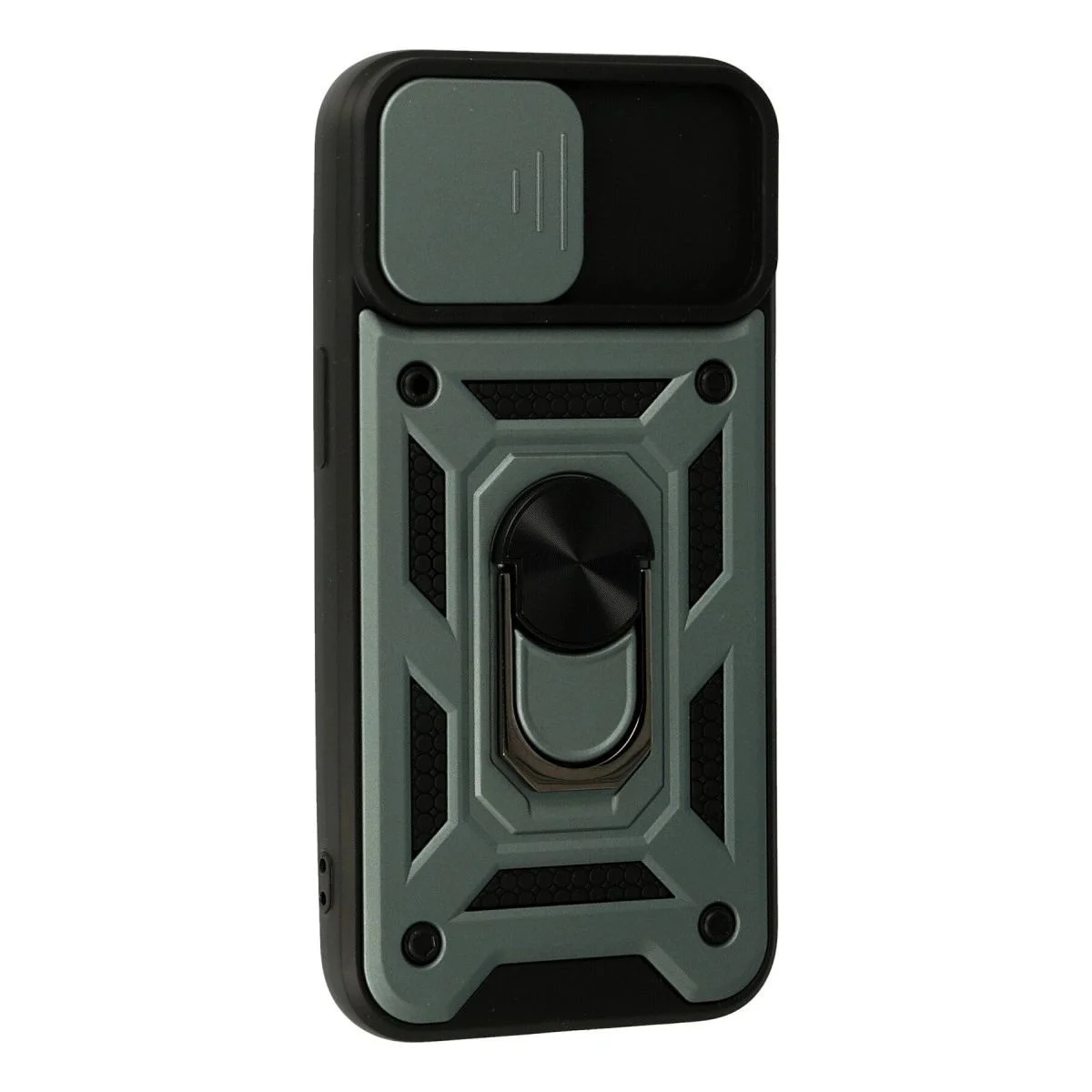 iPhone 13 ile Uyumlu Pars Lens Yüzüklü Silikon Kılıf - Yeşil iPhone 13 ile Uyumlu Pars Lens Yüzüklü Silikon Kılıf - Yeşil