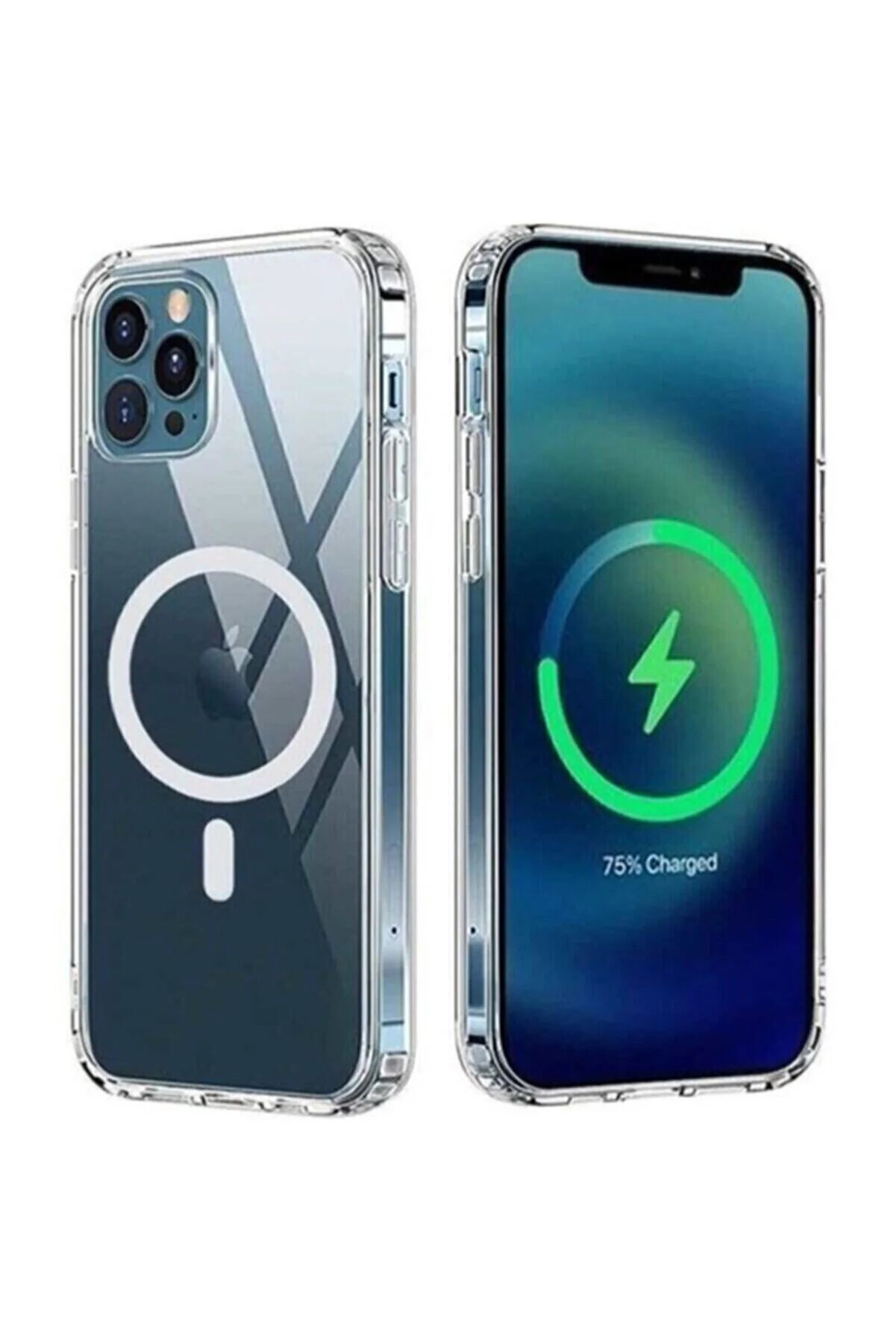 Iphone 13 Kılıf Kamera Lens Korumalı Magsafe Destekli Şeffaf Darb