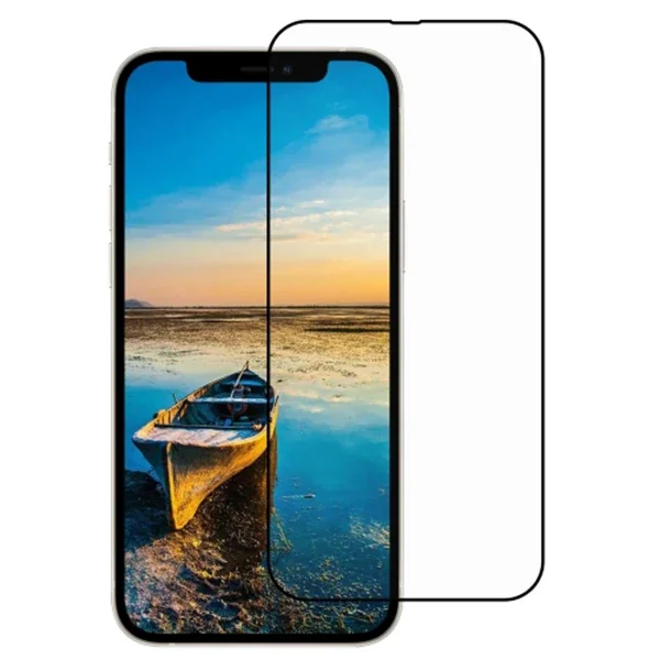 iPhone 13 Mini 5.4" 9D Full Temper Cam Ekran Koruyucu - Çerçeveli Kırılmaz