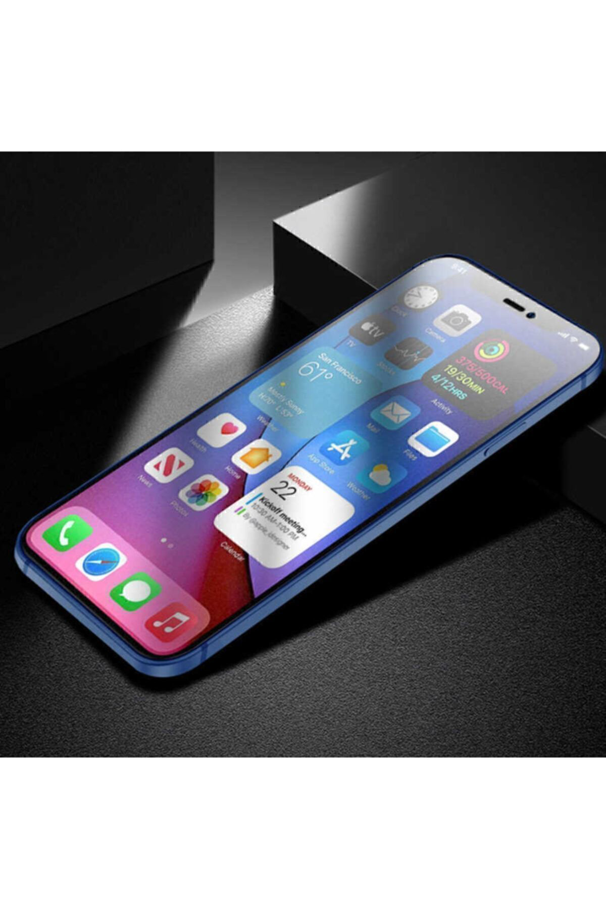 Iphone 13 Mini Ekran Koruyucu Mat Seramik Nano Tam Kaplayan