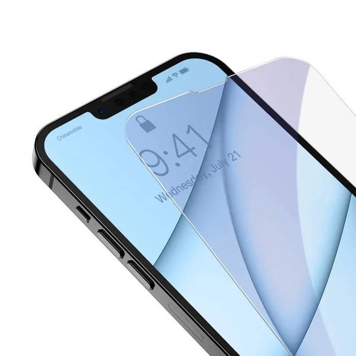 iPhone 13 Mini Full Cam Ekran Koruyucu 2’li Set - Göz Yorgunluğunu Engelleyen 0,3 mm Çizilmez Premium Cam