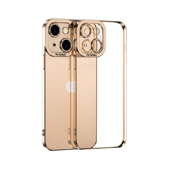 iPhone 13 Mini Kılıf 5.4'' Renkli Lazer Çerçeveli Silikon Koruyucu