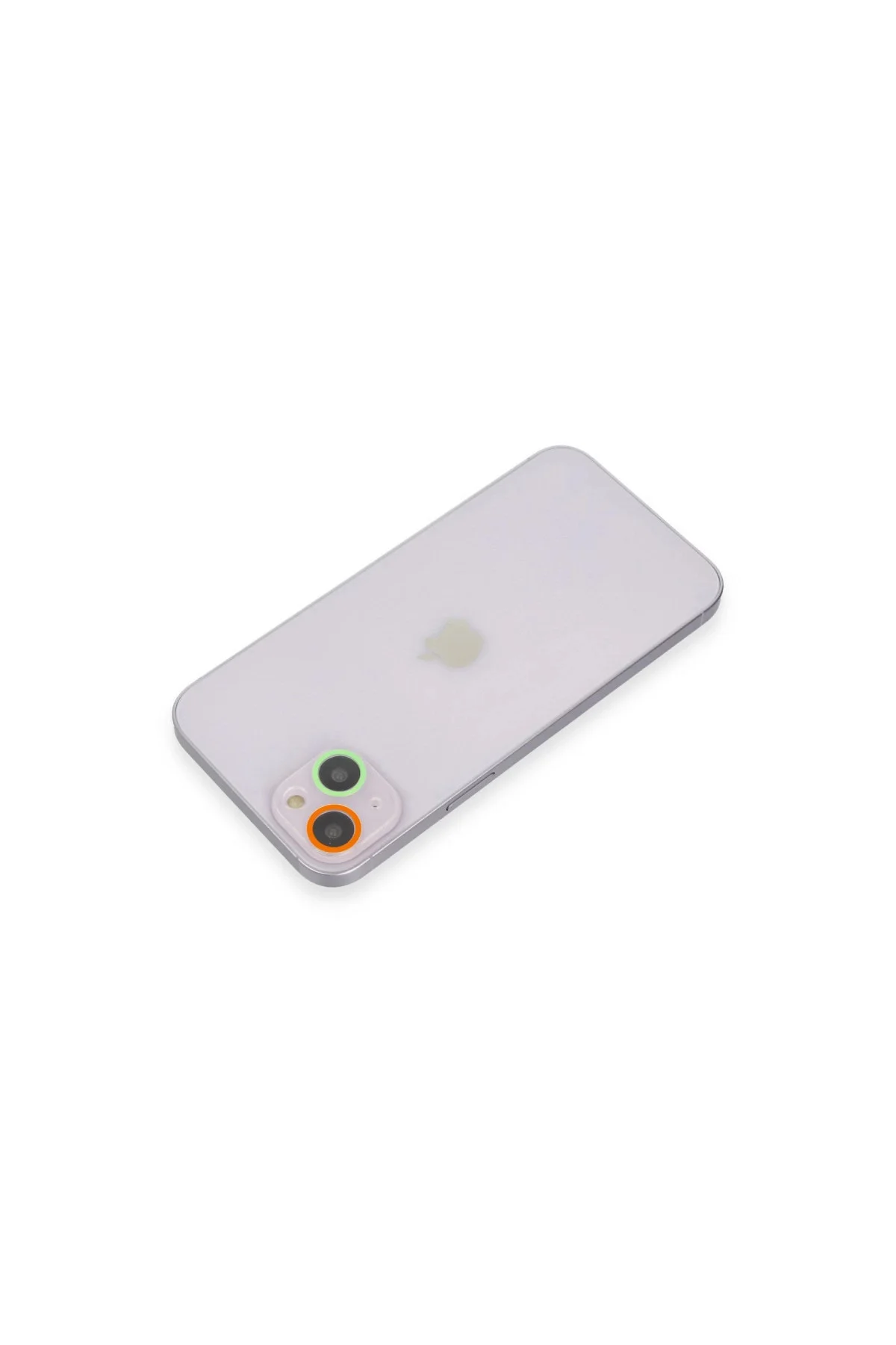 İphone 13 Mini Renkli Kamera Lens Koruma Cam - Turuncu-yeşil İphone 13 Mini Renkli Kamera Lens Koruma Cam - Turuncu-yeşil