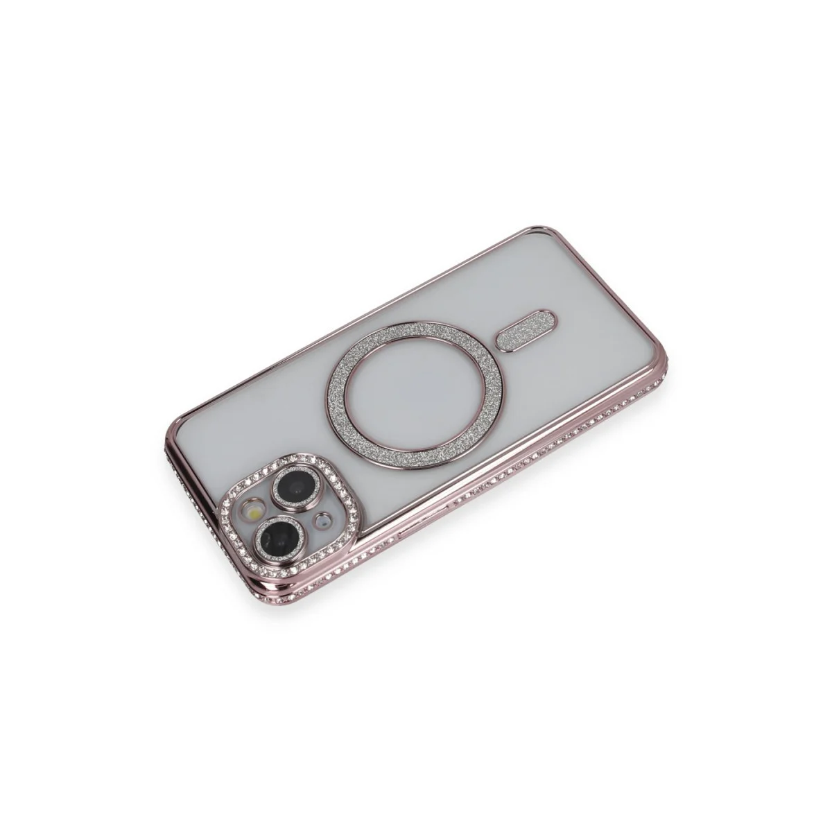 iPhone 13 Pembe Joke Simli MagSafe Kılıf - Şık ve Korumalı