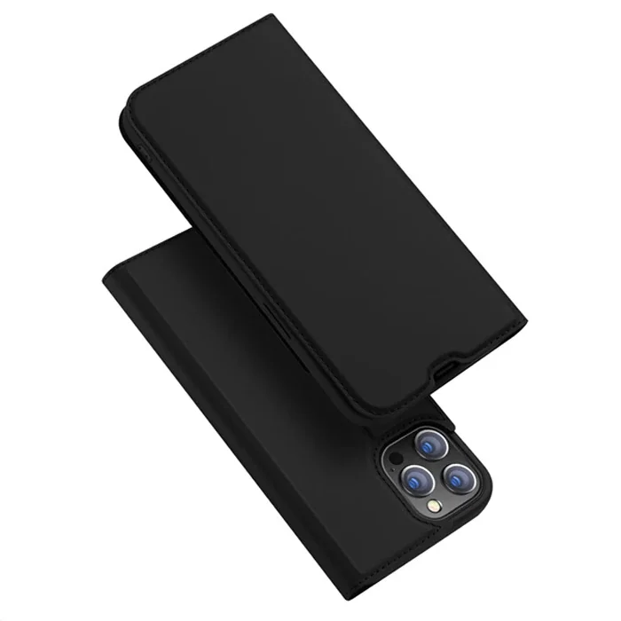 iPhone 13 Pro 6.1'' Kapaklı Deri Kılıf (SkinPro Serisi) – Kartlık & Manyetik Flip Stand