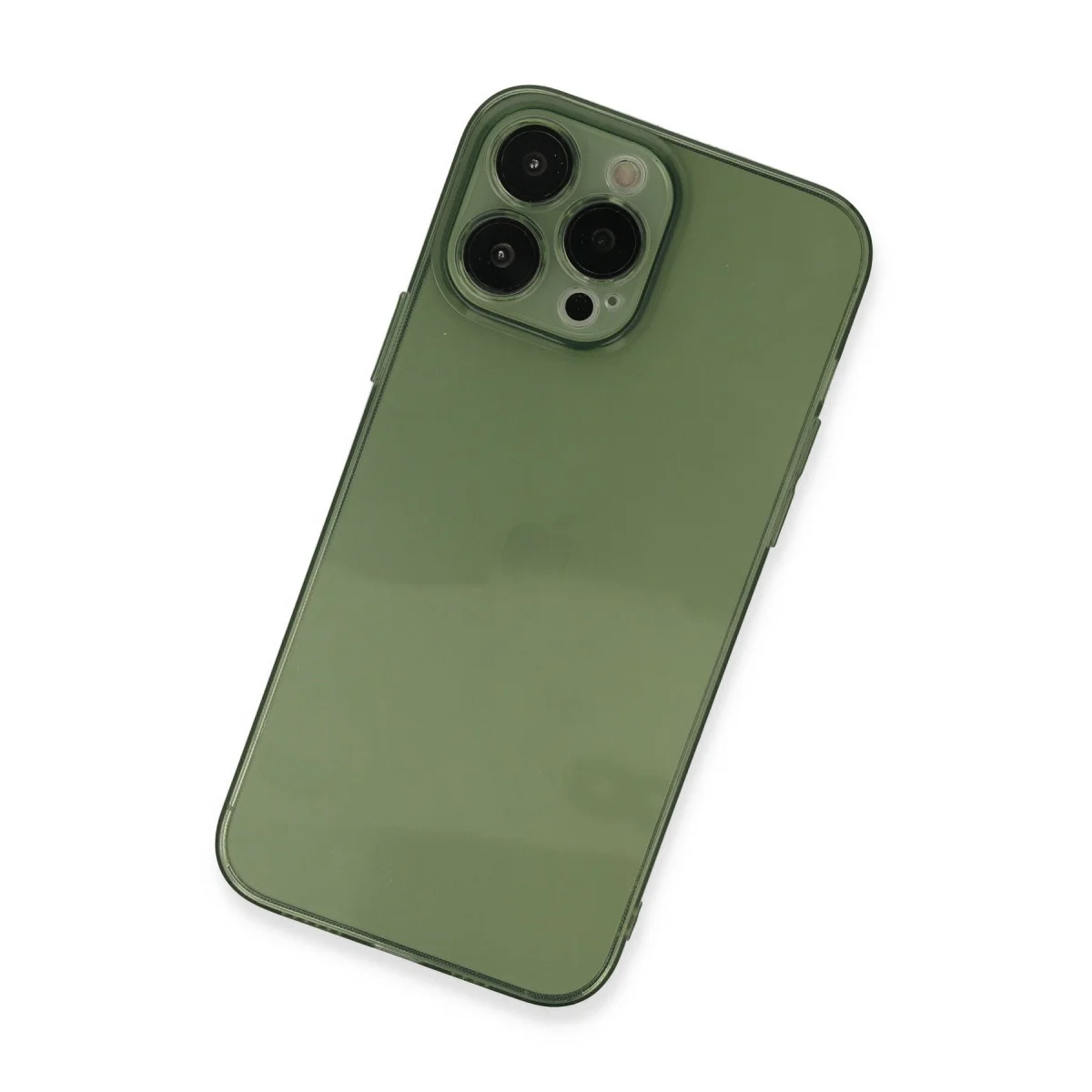 iPhone 13 Pro Fly Lens Silikon Kılıf - Yeşil