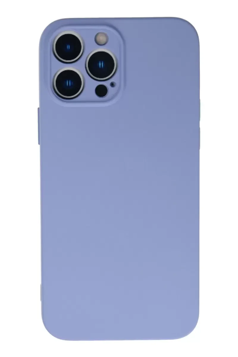 iPhone 13 Pro ile Uyumlu Nano Kadife Silikon Kılıf - Lila