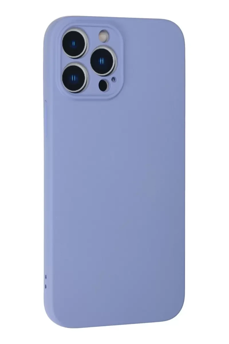 iPhone 13 Pro ile Uyumlu Nano Kadife Silikon Kılıf - Lila
