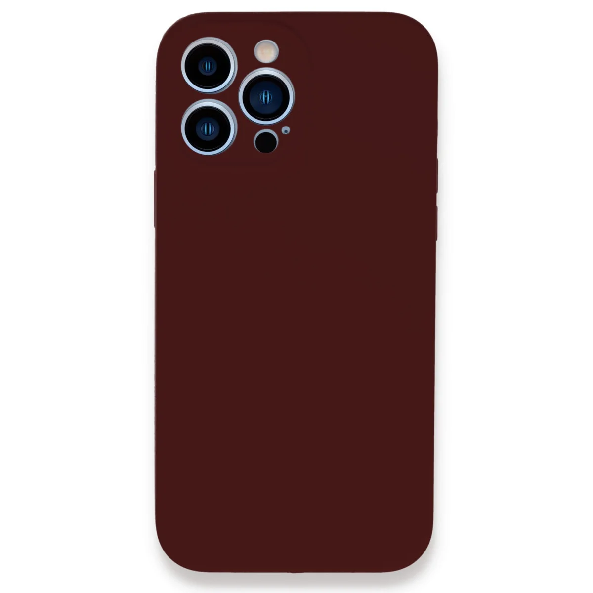iPhone 13 Pro Kadife Silikon Kılıf - Lansman Legant Bordo Koruma