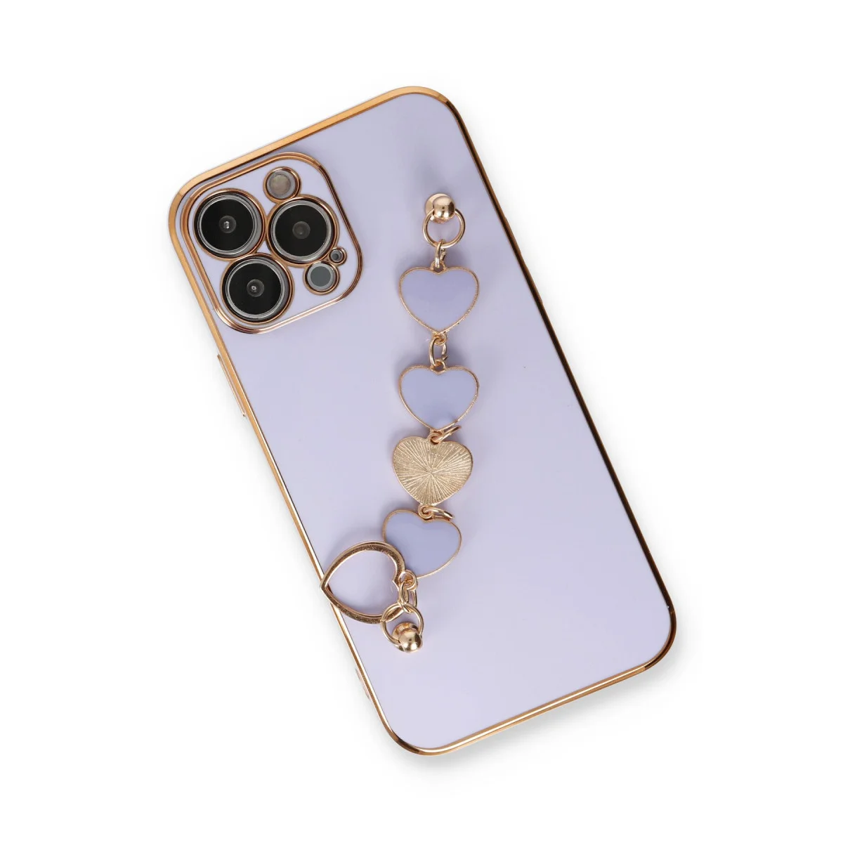 iPhone 13 Pro Kılıf Esila Silikon Lila - Rahat Tutuş ve Şık Tasarım