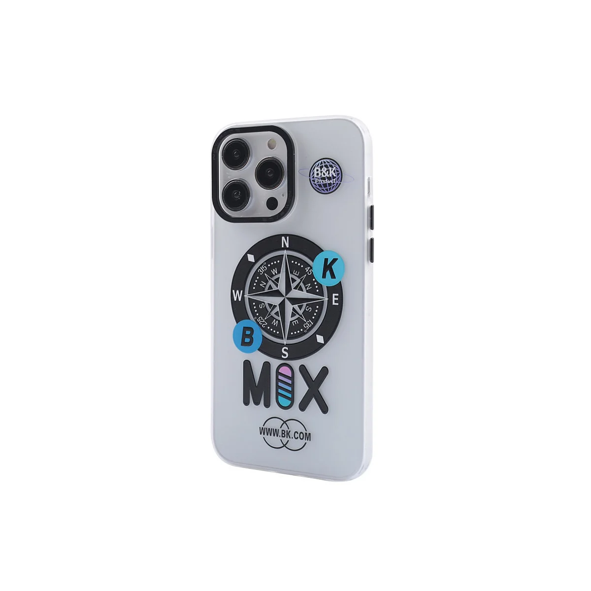 iPhone 13 Pro Kılıf Apollo Magneticsafe Desenli Şeffaf Kapak - 3 Adet