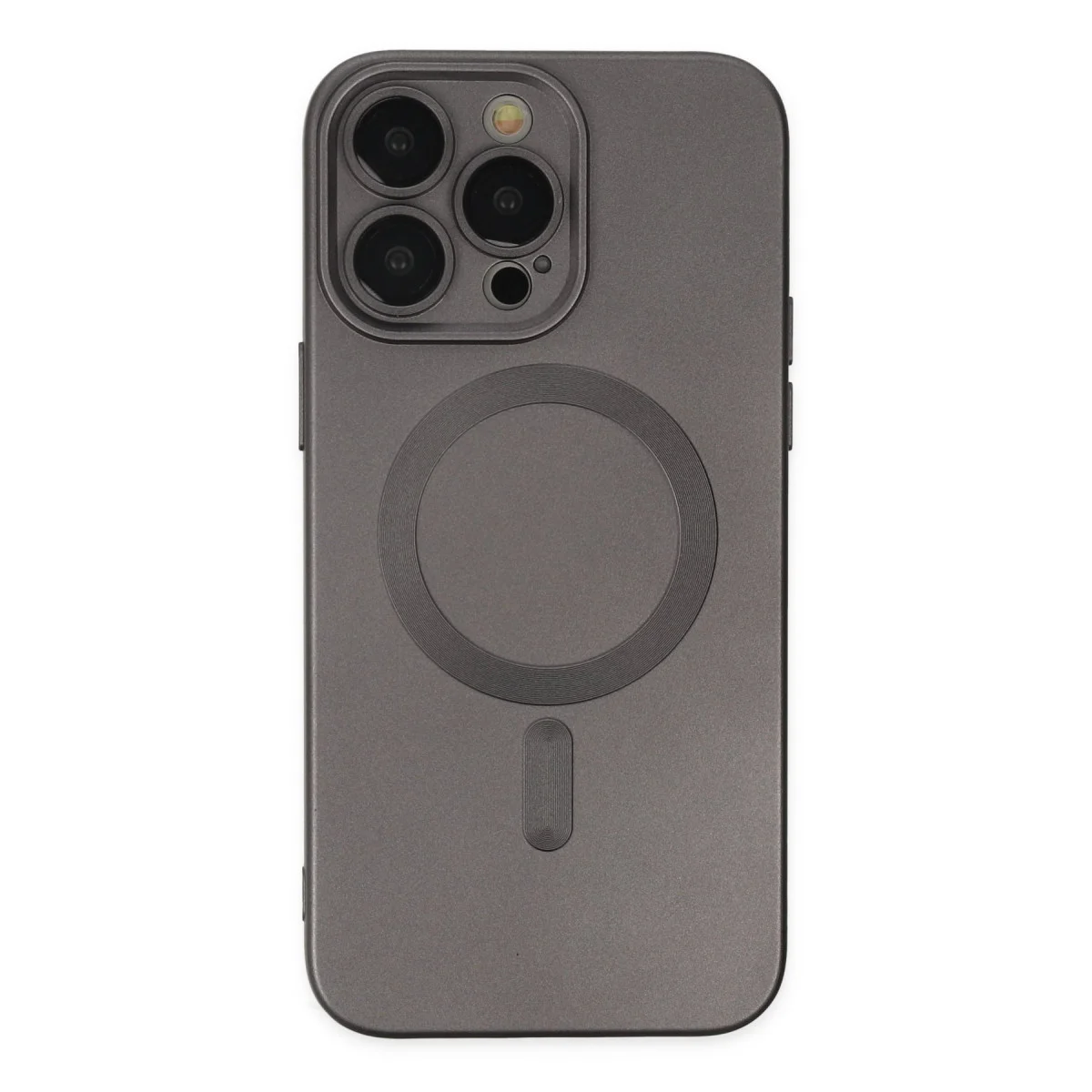 iPhone 13 Pro Kılıfı | Moshi Lens MagSafe Silikon Kılıf - Füme