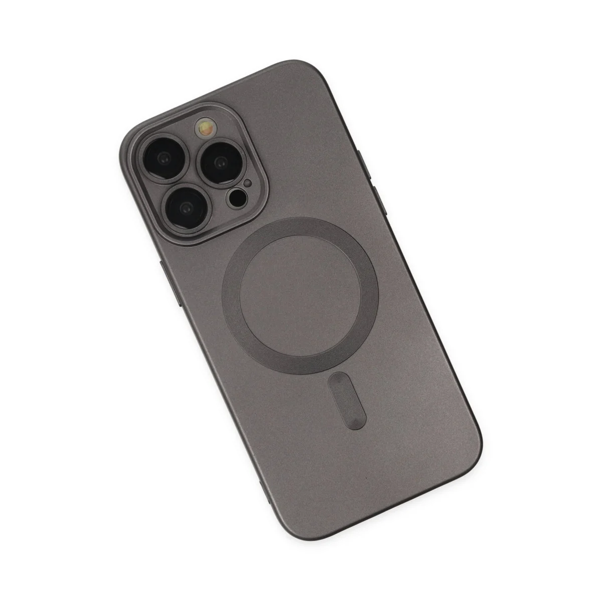 iPhone 13 Pro Kılıfı | Moshi Lens MagSafe Silikon Kılıf - Füme