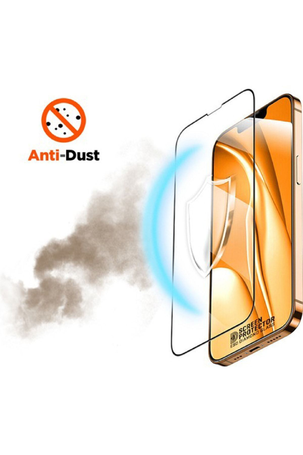 Iphone 13 Pro Max Esd Anti Static Cam Ekran Koruyucu