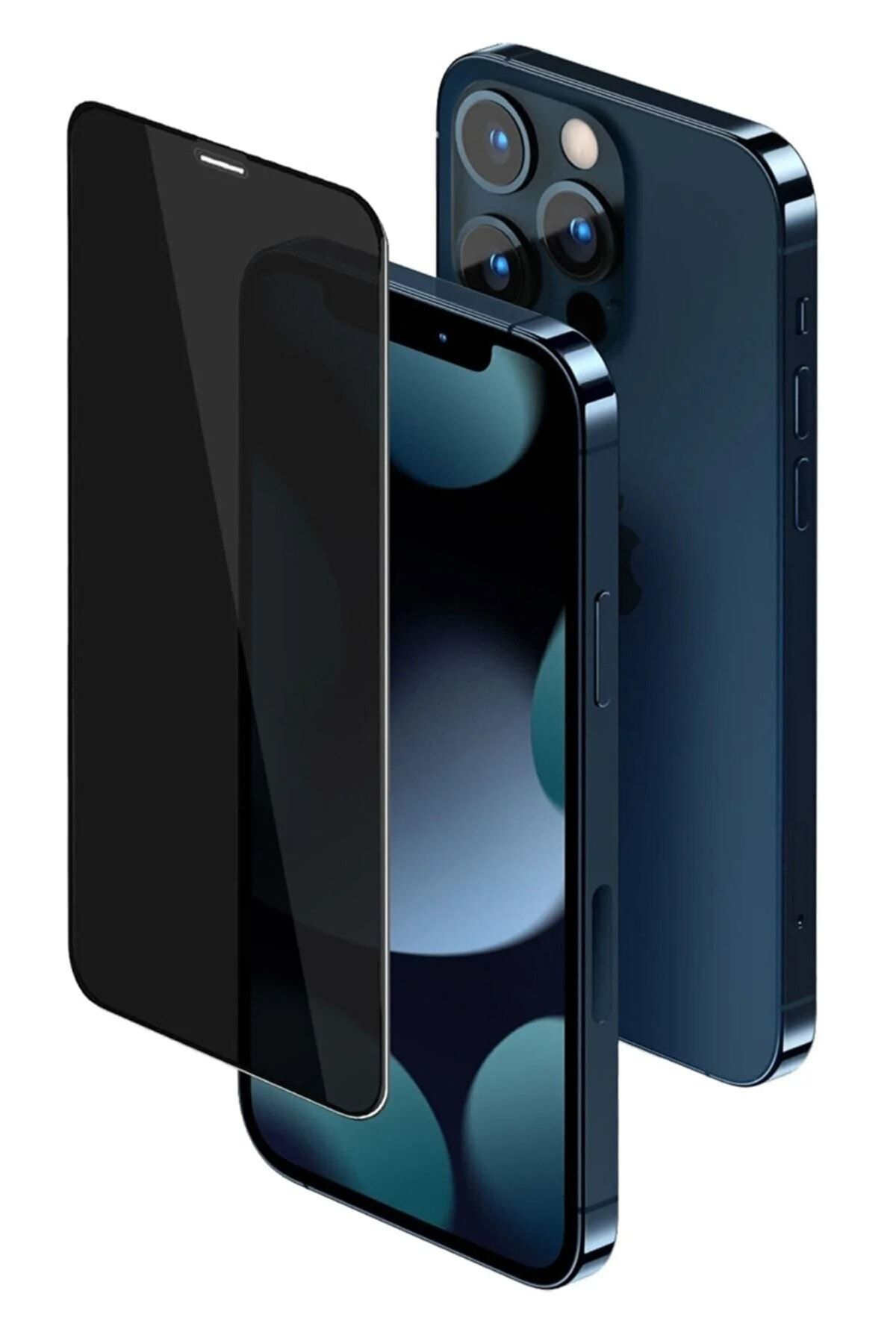 Iphone 13 Pro Max Kırılmaz Cam Full Kaplayan Privacy Hayalet Ekra