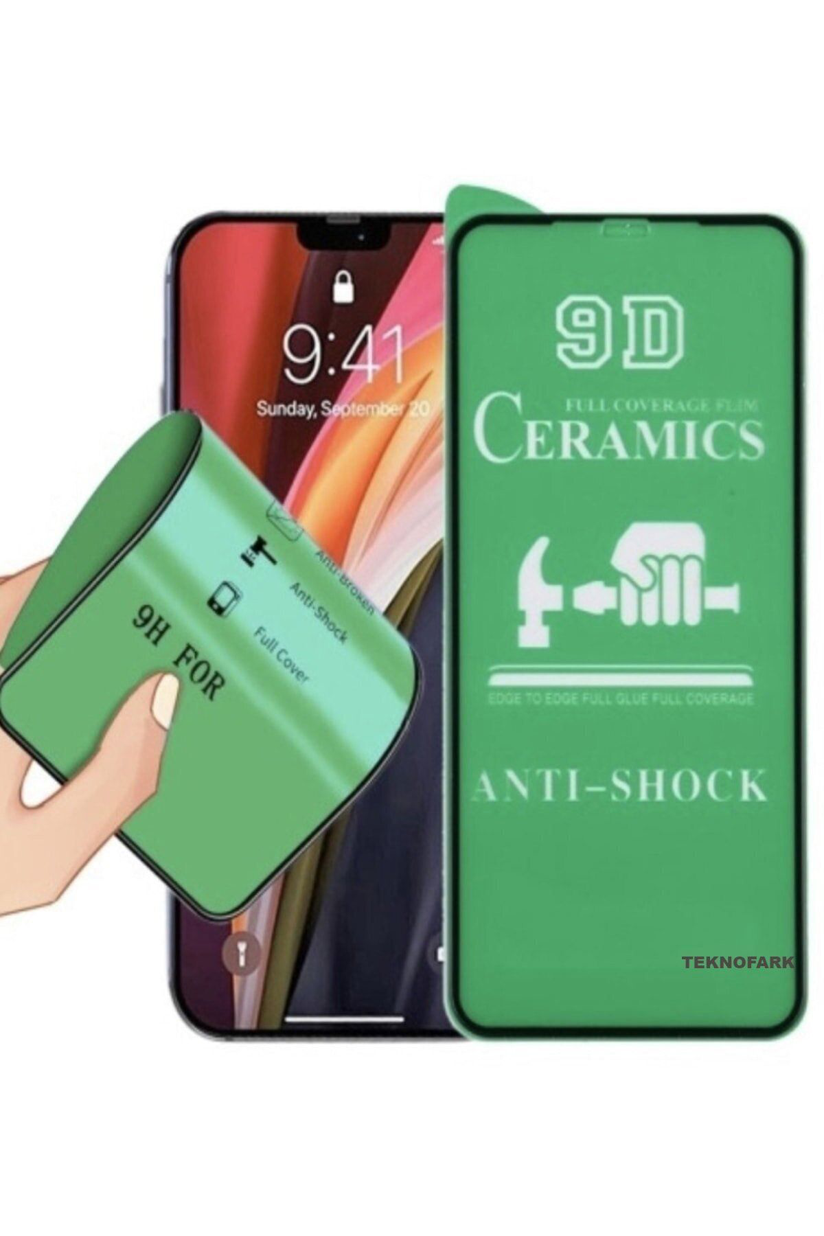 Iphone 13 Pro Max Seramik Nano Esnek Tam Full Kaplayan Kırılmaz C