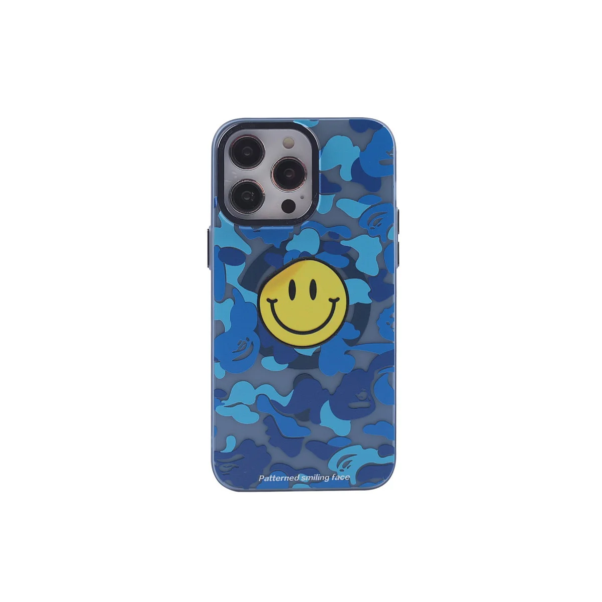 iPhone 13 Pro Magneticsafe Desenli Kapak - Apollo Mavi Premium Kılıf