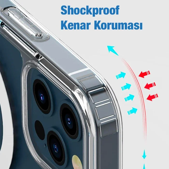 iPhone 13 Pro Magsafe Manyetik Silikon Kılıf - Sararma Yapmaz