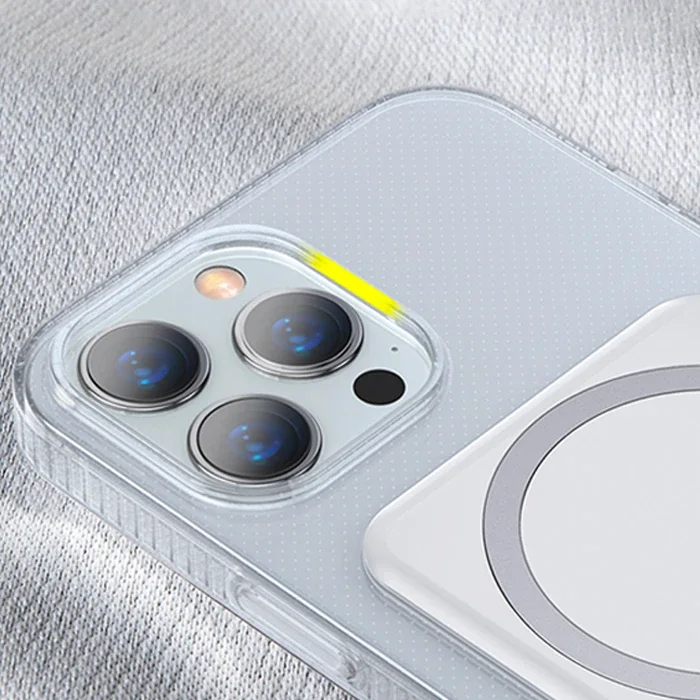 iPhone 13 Pro Magsafe Standlı Silikon Kılıf - Manyetik Kablosuz Şarj Uyumlu