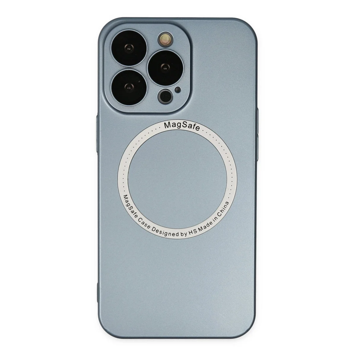 iPhone 13 Pro Magsafe Jack Magneticsafe Lens Silikon Kılıf - Sierra Blue