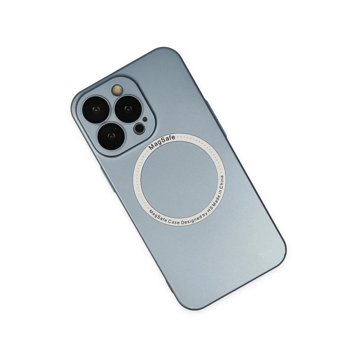 iPhone 13 Pro Magsafe Jack Magneticsafe Lens Silikon Kılıf - Sierra Blue