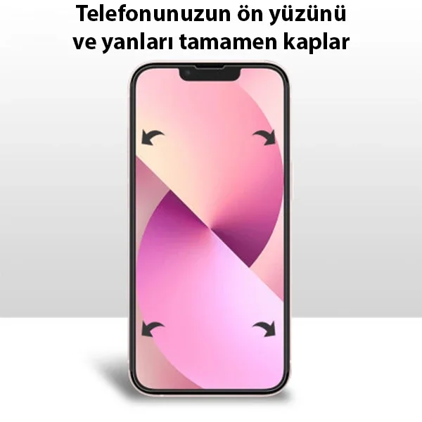 iPhone 13 Pro Max 6.7 Hidrojel Full Korumalı Ekran Koruyucu Film Seti - Çizilmelere Karşı Ultra İnce Nano