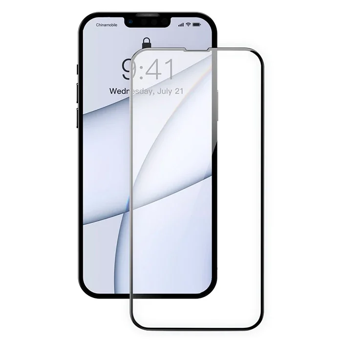 iPhone 13 Pro Max 6.7 0.3mm Ultra İnce Ekran Koruyucu Seti (2 Adet) - Full-glass Cam