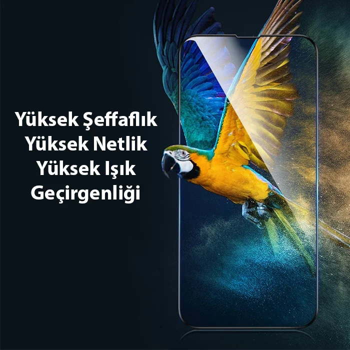iPhone 13 Pro Max 6.7 0.3mm Ultra İnce Ekran Koruyucu Seti (2 Adet) - Full-glass Cam