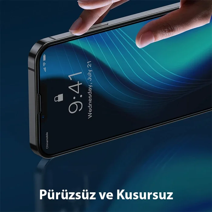 iPhone 13 Pro Max 6.7 0.3mm Ultra İnce Ekran Koruyucu Seti (2 Adet) - Full-glass Cam