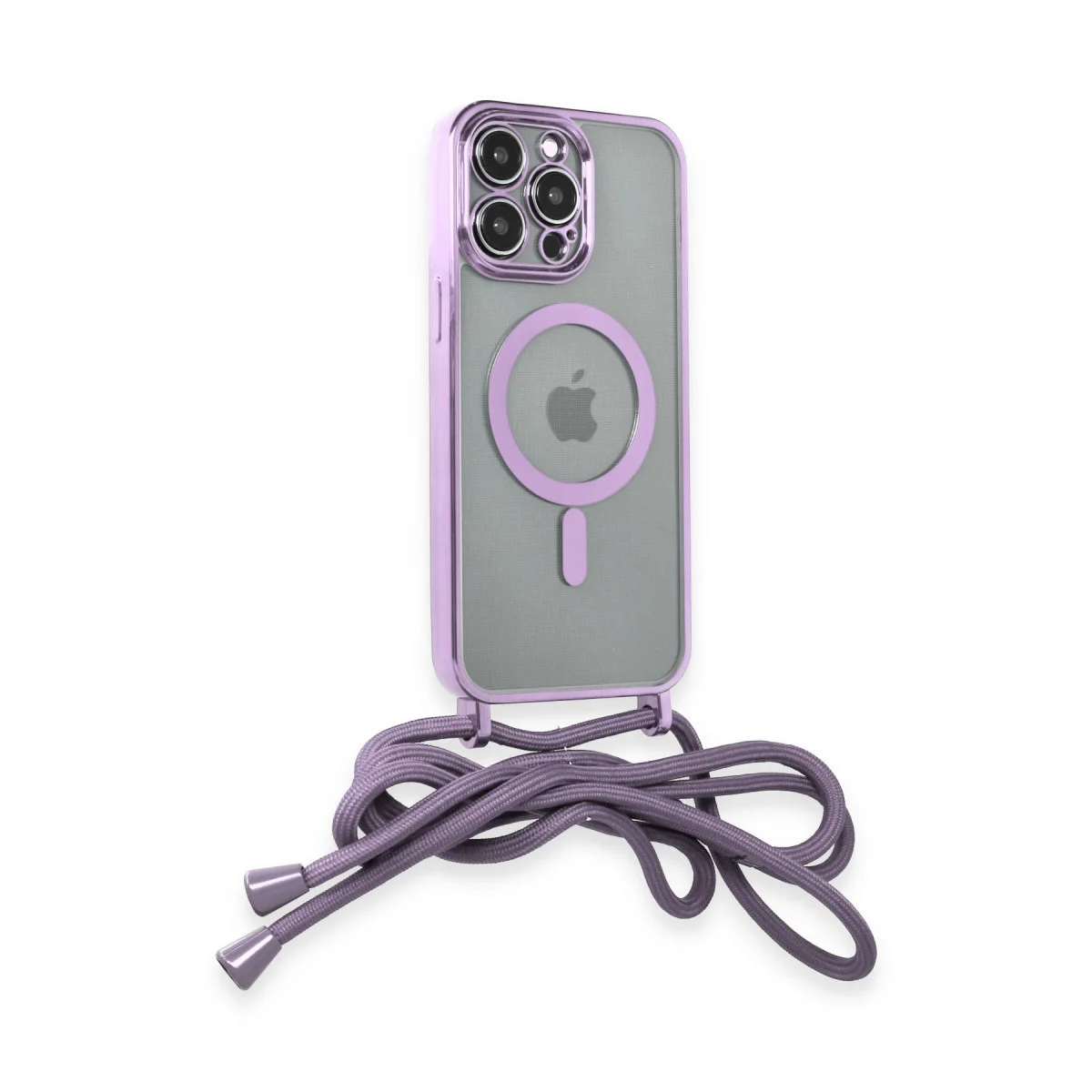 iPhone 13 Pro Max Divo Lazer Askılı Magsafe Kapak - Lila