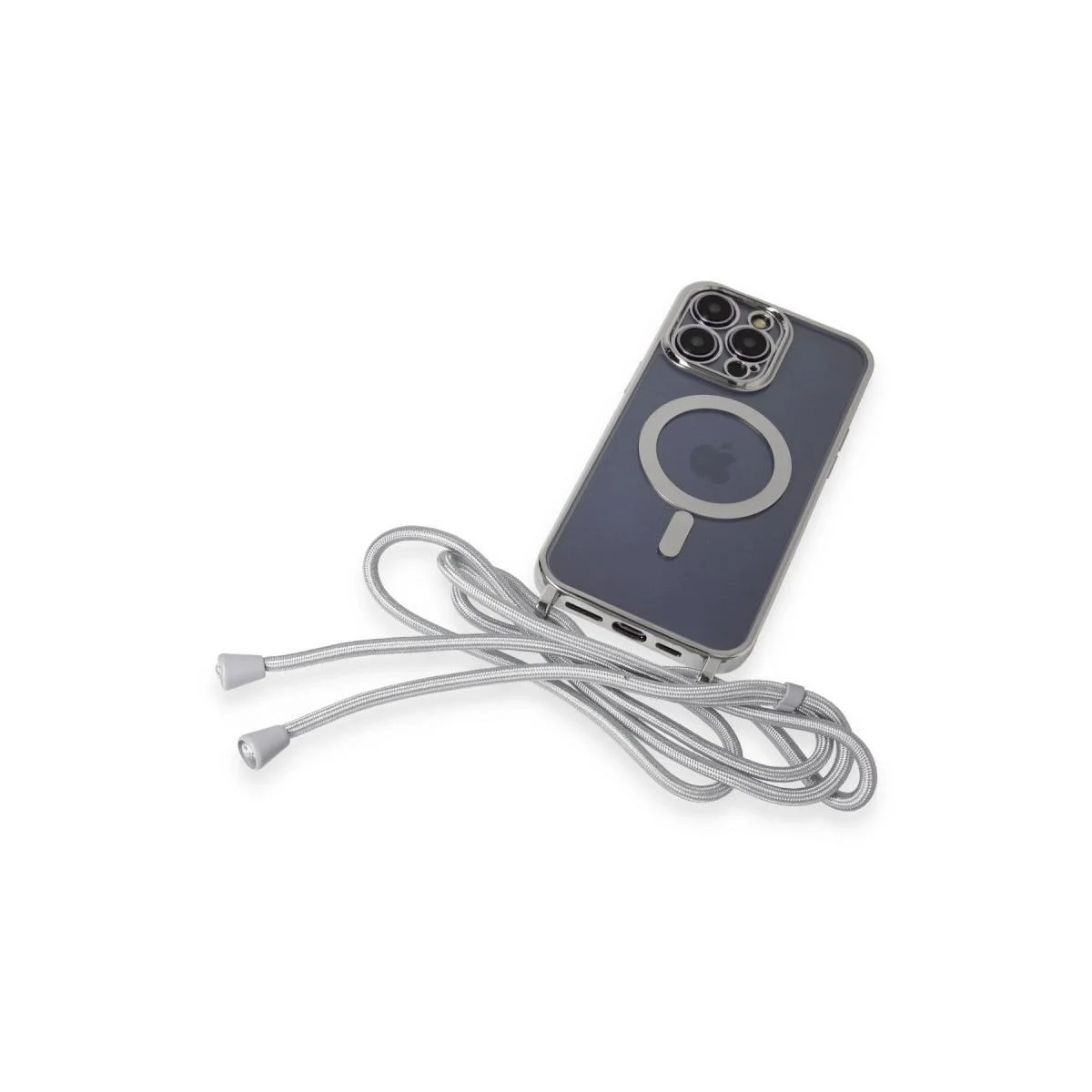 iPhone 13 Pro Max ile Uyumlu Divo Lazer Askılı Magsafe Kılıf - Gümüş Fiyatı, Yorumları ve Özellikleri