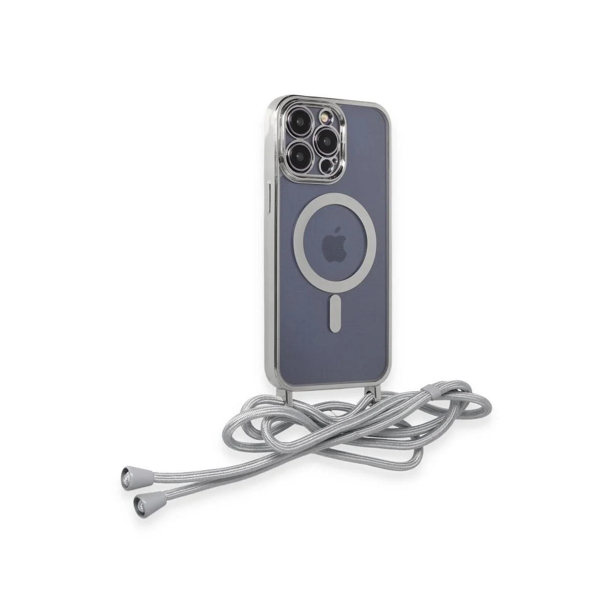 iPhone 13 Pro Max ile Uyumlu Divo Lazer Askılı Magsafe Kılıf - Gümüş Fiyatı, Yorumları ve Özellikleri