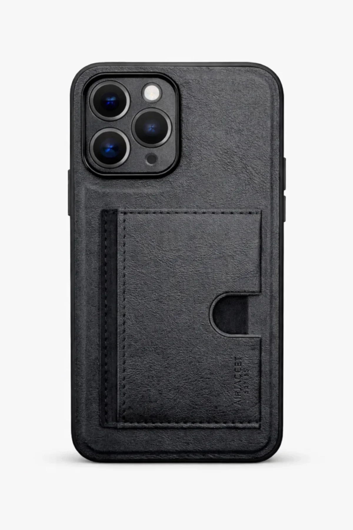 iPhone 13 Pro Max Kartlıklı Standlı Lüx Kılıf Siyah iPhone 13 Pro Max Kartlıklı Standlı Lüx Kılıf Siyah