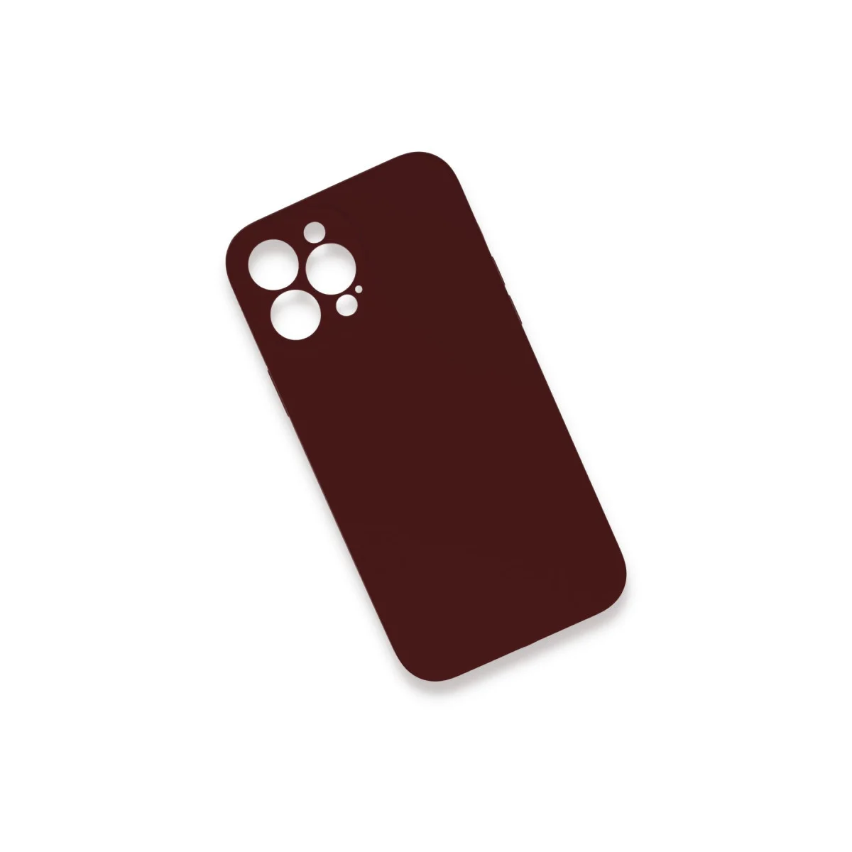 iPhone 13 Pro Max Kılıf Lansman Legant Silikon - Bordo Süet İç Dokulu Şok Emici