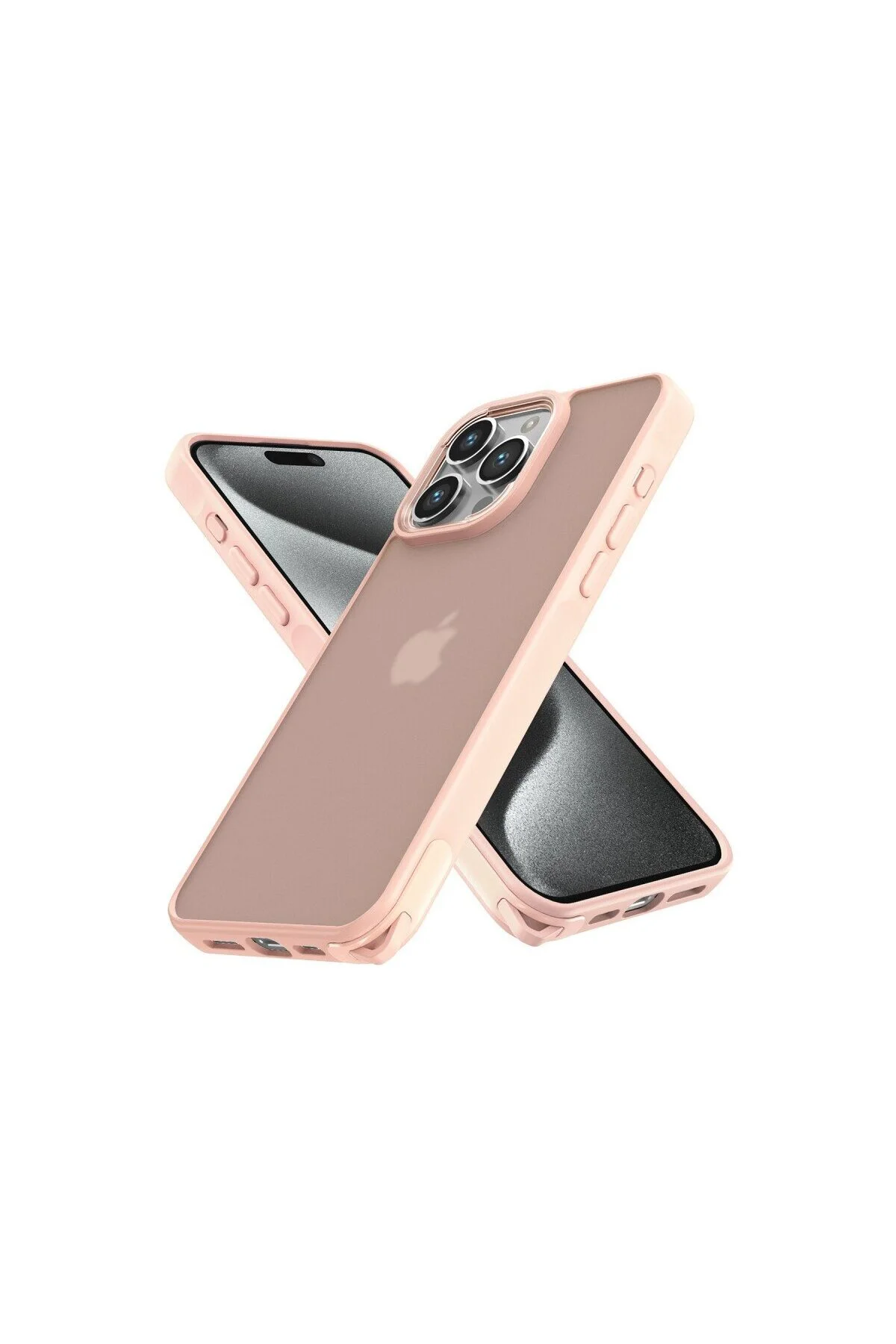 İphone 13 Pro Max Kılıf Elegant Kapak - Pudra
