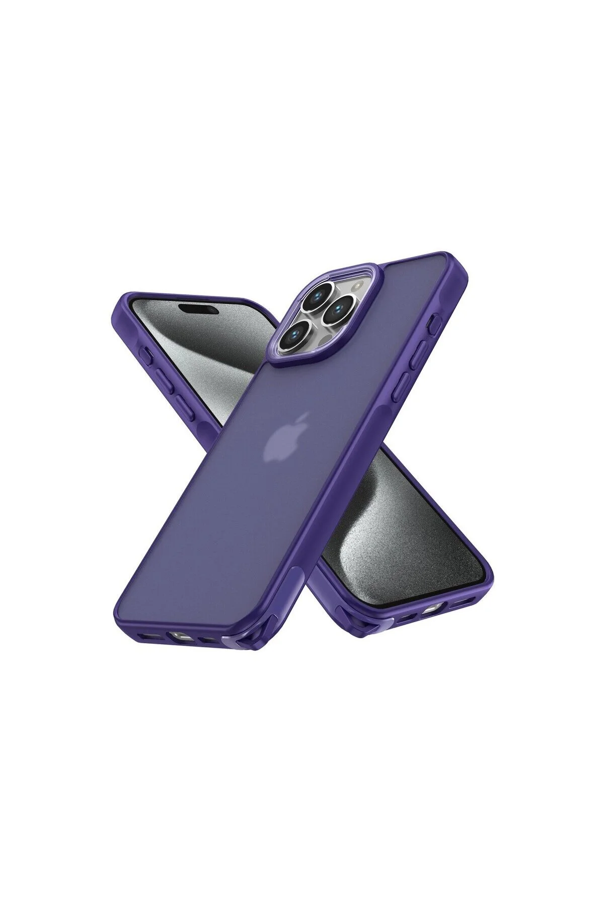 İphone 13 Pro Max Kılıf Elegant Kapak - Derin Mor