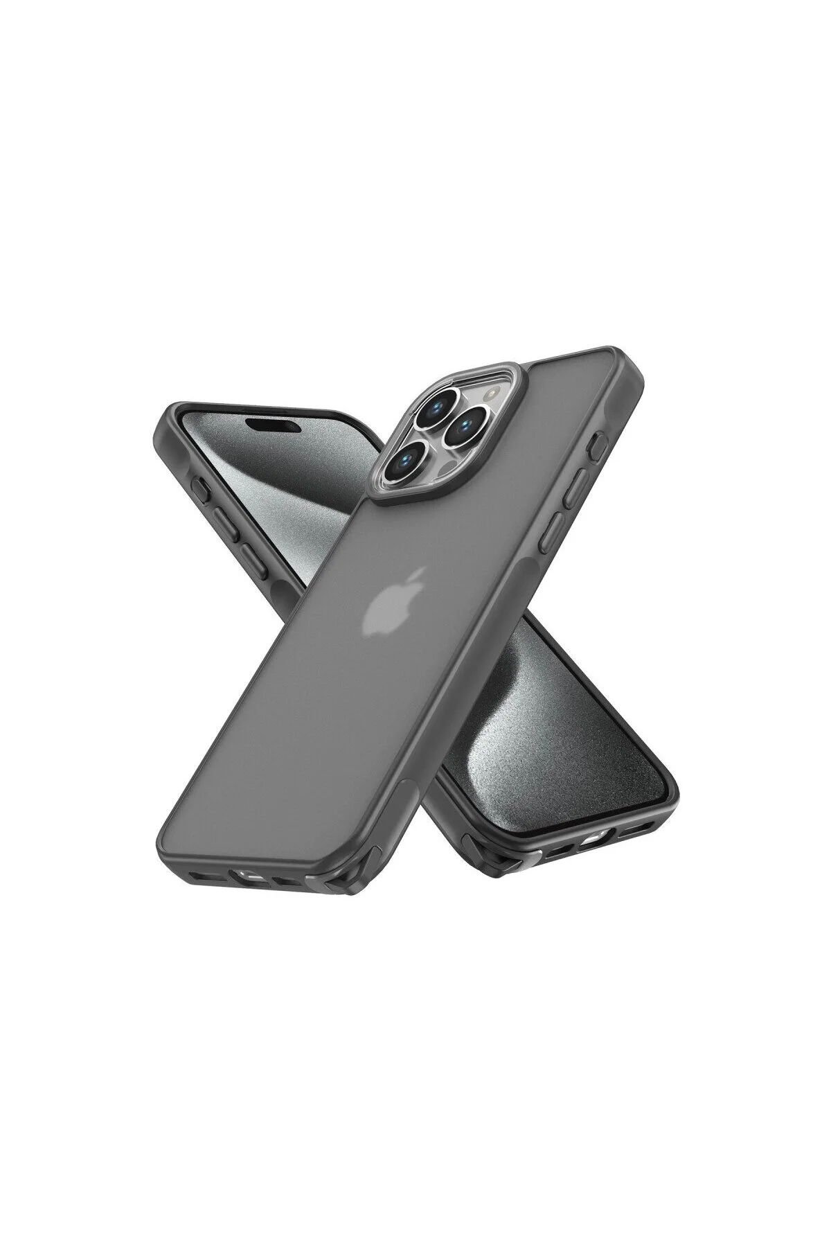 İphone 13 Pro Max Kılıf Elegant Kapak - Titan Gri
