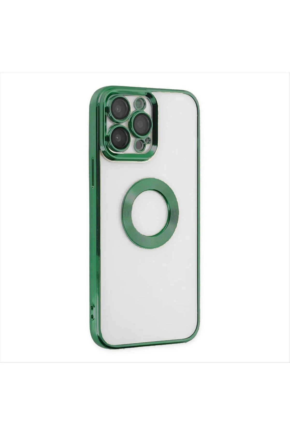 iPhone 13 Pro Max Lensli Lazer Silikon Kılıf (Kamera Korumalı)